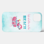かわいいねずみ おしゃれビーチ Case-Mate iPhoneケース (裏面 (横))