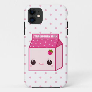 かわいいのいちごのミルクのカートン iPhone 11 ケース