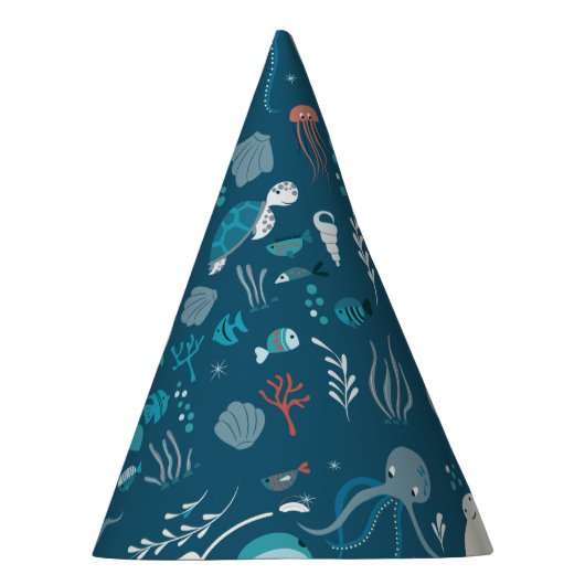 かわいいのかわいいシロクジラと海の生活。 パーティーハット (右)