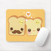かわいいのかわいいトーストのカップル マウスパッド (マウス)