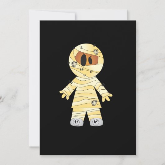 かわいいのかわいいミイラハロウィン カード (正面)