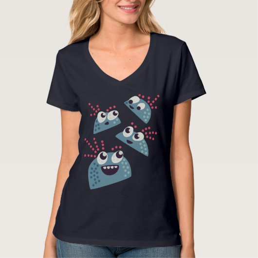 かわいいのかわいい漫画キャンデーの友人のキャラクター Tシャツ (正面)