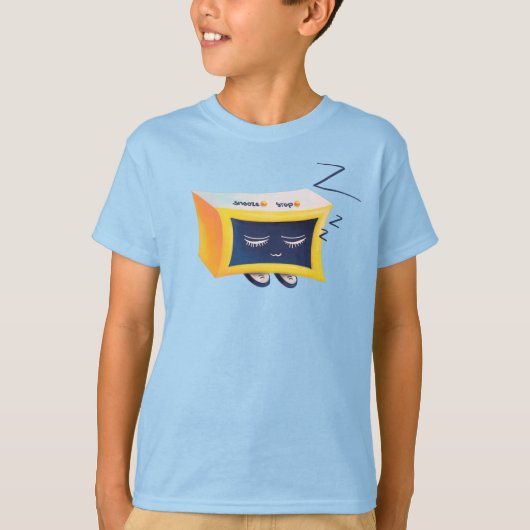 かわいいのかわいい睡眠のおもしろいな目覚し時計のキャラクター Tシャツ (正面)
