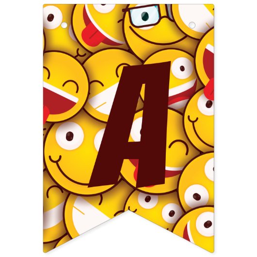 かわいいのかわいい絵文字絵文字誕生日。 バンティングフラッグ (第3の旗)