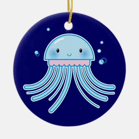 かわいいのくらげ セラミックオーナメント (正面)