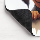 かわいいのぞき込むダックスフンド マウスパッド (コーナー)