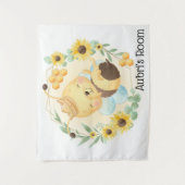 かわいいのまわりにとひまわり タペストリー (正面)