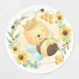かわいいのまわりにとひまわり ラベル