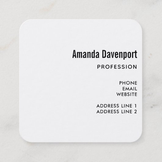 かわいいのまわりにと虹のパターン スクエア名刺 (裏面)