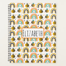 かわいいのまわりにと虹のパターン