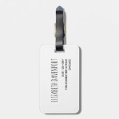 かわいいのまわりにと虹のパターン ラゲッジタグ (裏面縦)