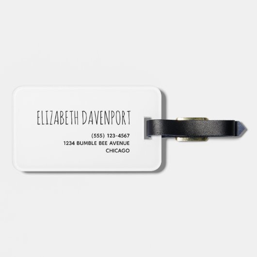 かわいいのまわりにと虹のパターン ラゲッジタグ (裏面横)