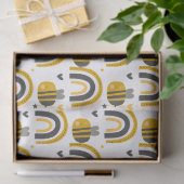 かわいいのまわりにと虹のパターン 薄葉紙 (ギフト)