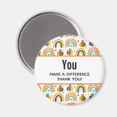 かわいいのまわりにと虹の違い マグネット (正面/裏面)