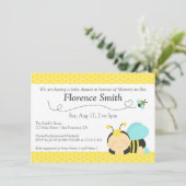 かわいいのまわりにのテーマ、男の子のベビーシャワー 招待状 (スタンド正面)