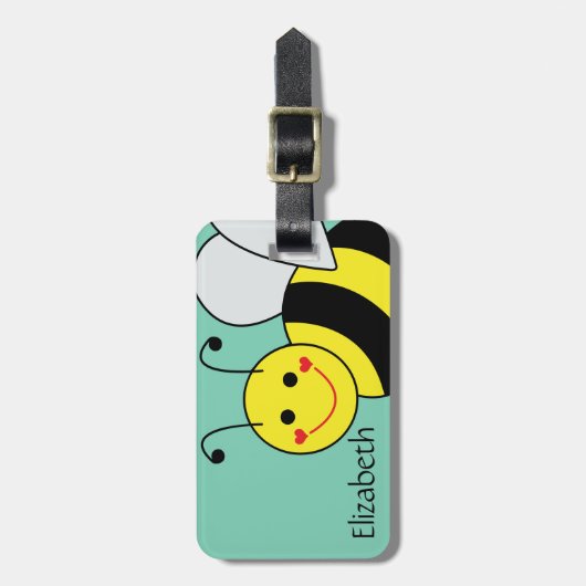 かわいいのまわりにの住所氏名 ラゲッジタグ (正面縦)