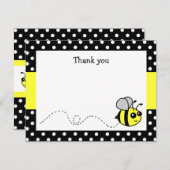 かわいいのまわりにの黄色の平たい箱はメッセージカード感謝していしています ノートカード (正面/裏面)