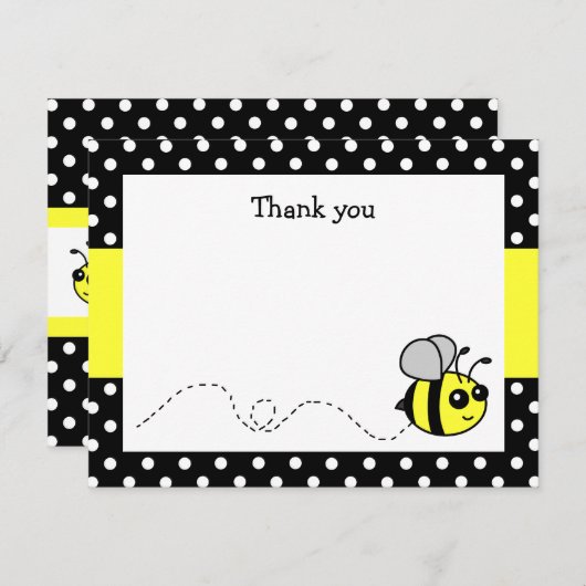 かわいいのまわりにの黄色の平たい箱はメッセージカード感謝していしています ノートカード (正面/裏面)