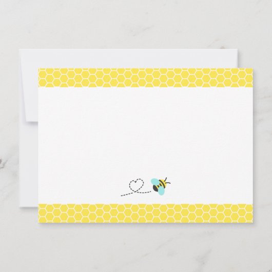 かわいいのまわりにテーマ、ボーイベイビーシャワー 招待状 (裏面)