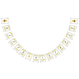 かわいいのまわりにハッピーバースデー バンティングフラッグ