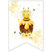 かわいいのまわりにハッピーバースデー バンティングフラッグ (第1の旗)