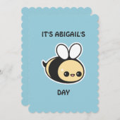 かわいいのまわりにバースデーパーティ招待状 招待状 (正面/裏面)