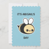 かわいいのまわりにバースデーパーティ招待状 招待状 (正面)