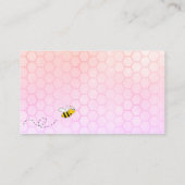 かわいいのまわりにピンク紫おむつラッフルチケット エンクロージャーカード (裏面)