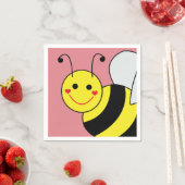 かわいいのまわりにピンク スタンダードカクテルナプキン (インサイチュ)