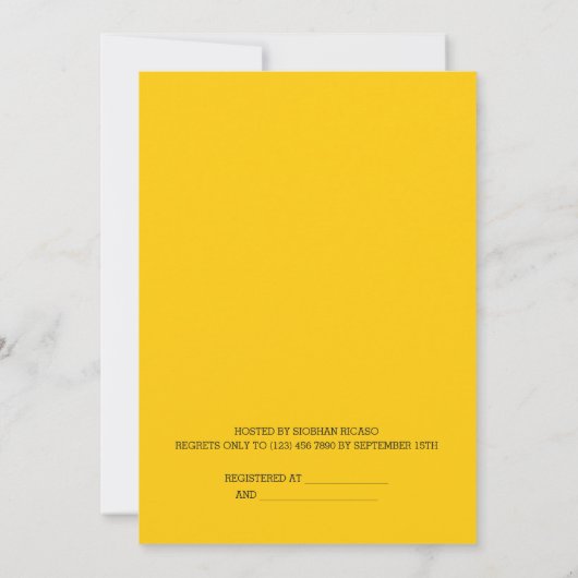 かわいいのまわりに三つ子パーソナライズされたの赤ちゃんシャワー 招待状 (裏面)