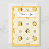 かわいいのまわりに男の子の子の赤ちゃんシャワー サンキューカード (正面)