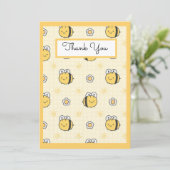 かわいいのまわりに男の子の子の赤ちゃんシャワー サンキューカード (スタンド正面)