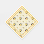 かわいいのまわりに男の子の子の赤ちゃんシャワー スタンダードランチョンナプキン (角)