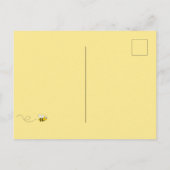 かわいいのまわりに黄色の赤ちゃんシャワー ポストカード (裏面)