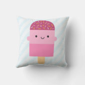 かわいいのアイスクリームコーン及び氷Lolly/アイスキャンデー クッション (裏面)