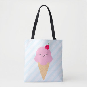 かわいいのアイスクリームコーン トートバッグ