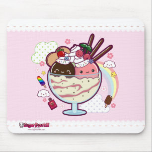 かわいいのアイスクリーム マウスパッド