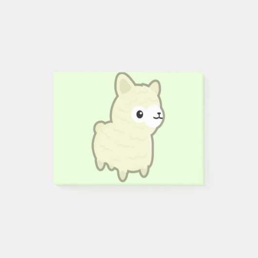 かわいいのアルパカ ポストイット (正面)