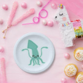 かわいいのイカ ペーパープレート (パーティー)