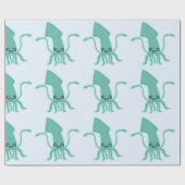 かわいいのイカ ラッピングペーパー (フラット)