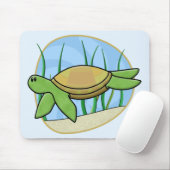 かわいいのウミガメのマウスパッド マウスパッド (マウス)