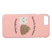 かわいいのウンチ及びTP (トイレットペーパー)の親友のギフト Case-Mate iPhoneケース (裏面(横))