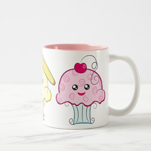 かわいいのカップケーキ ツートーンマグカップ (右)