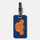 かわいいのカボチャ荷物のラベル ラゲッジタグ (正面縦)