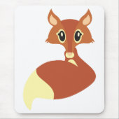 かわいいのキツネのマウスのマット マウスパッド (正面)