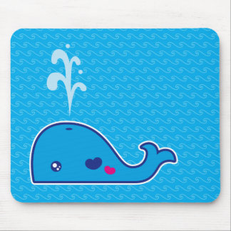 かわいいのクジラ マウスパッド