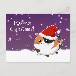 かわいいのクリスマスのさらさの子猫猫 シーズンポストカード