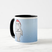 かわいいのクリスマスのマナティー マグカップ (正面左)