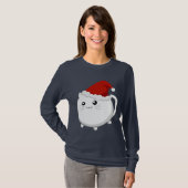 かわいいのクリスマスの子猫猫 Tシャツ (正面フル)