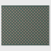 かわいいのクリスマスの茶色の虎猫の子猫猫 ラッピングペーパー (フラット)